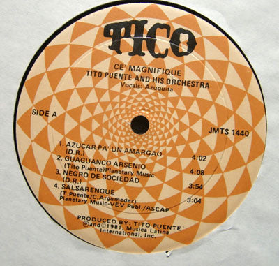 Tito Puente And His Orchestra : Ce' Magnifique (LP, Album)