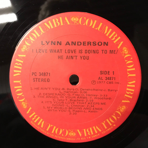 Lynn Anderson : I Love What Love Is Doing To Me / He Ain't You (LP,Album,Stereo)