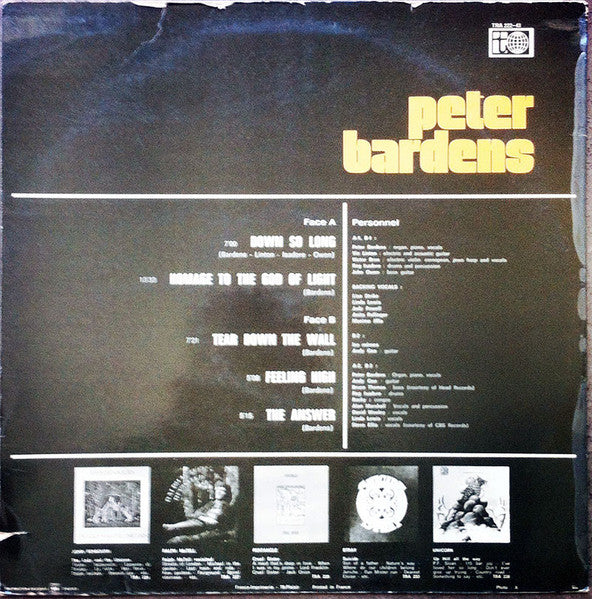 Peter Bardens : Peter Bardens (LP, Comp)