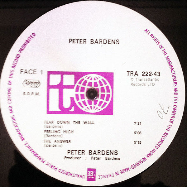 Peter Bardens : Peter Bardens (LP, Comp)