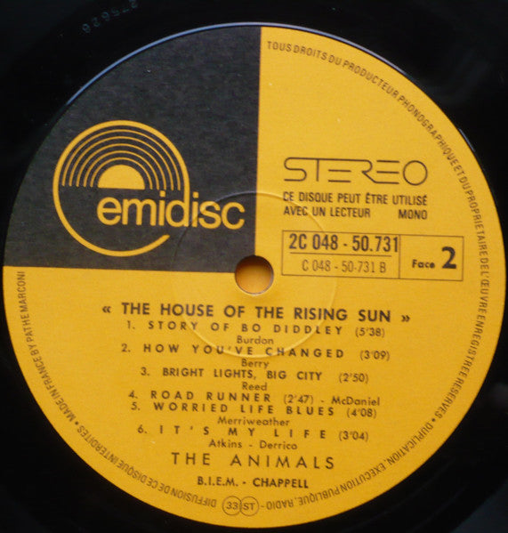 The Animals : House Of The Rising Sun (LP, Comp)