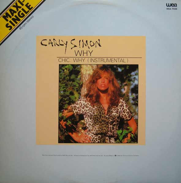 Carly Simon : Why (12", Maxi)