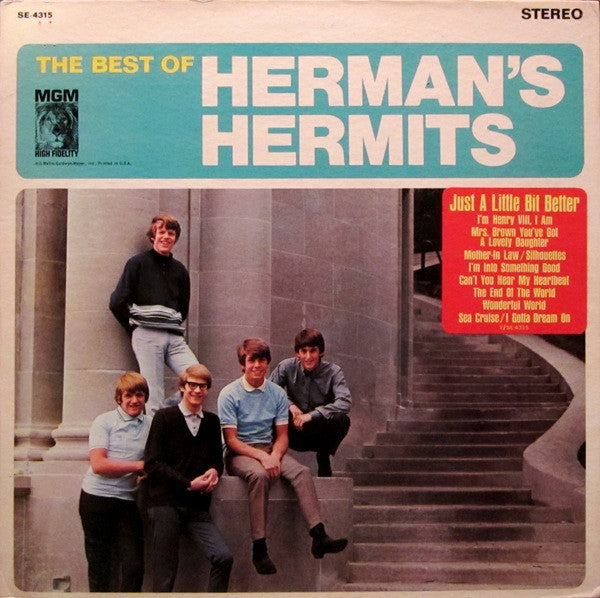 Herman's Hermits : The Best Of Herman's Hermits (LP, Comp,  MG)
