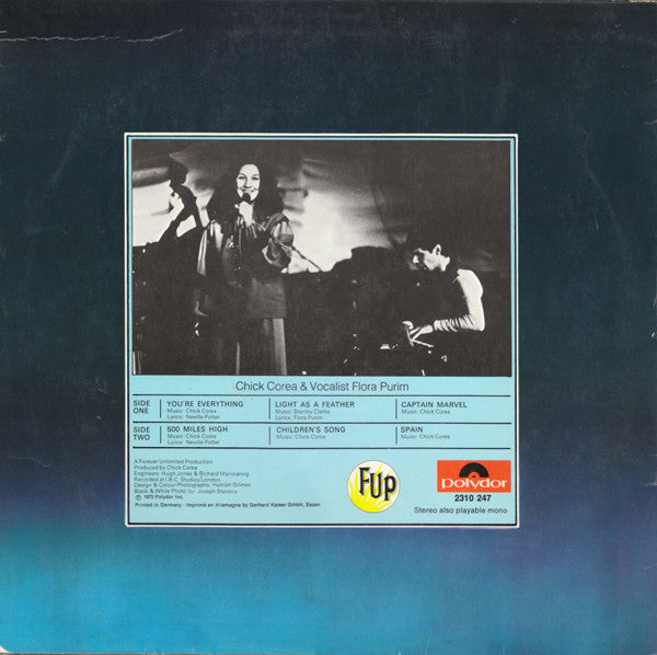 Chick Corea, Return To Forever : Light As A Feather (LP, Album)