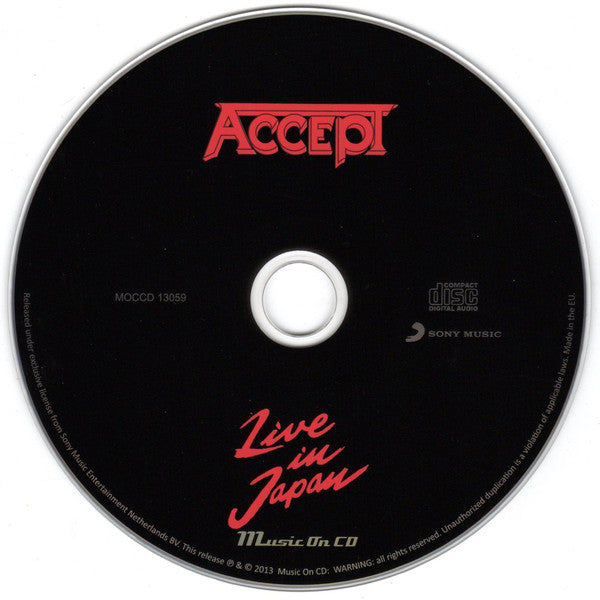 Accept : Live In Japan (CD, EP, RE)