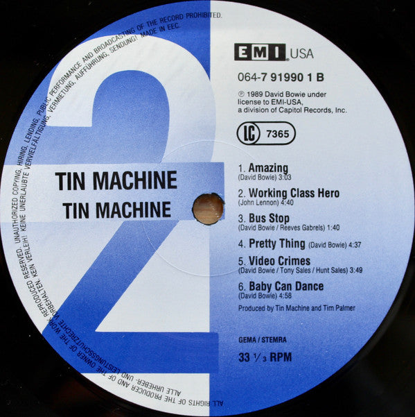 Tin Machine : Tin Machine (LP, Album)
