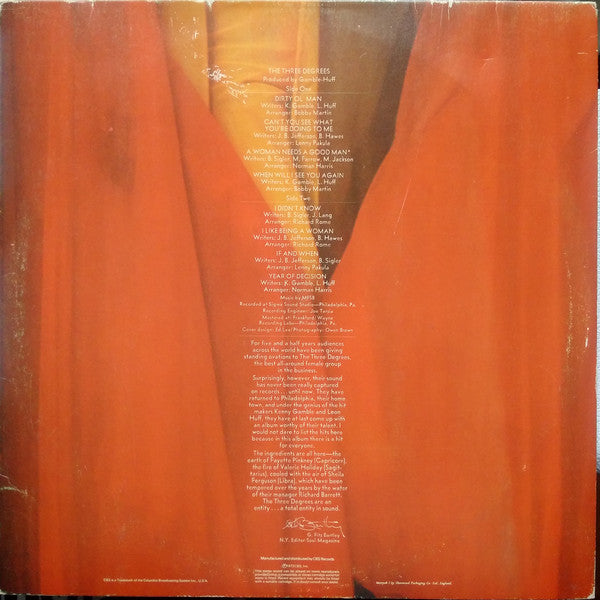 The Three Degrees : The Three Degrees (LP, Album, Gat)