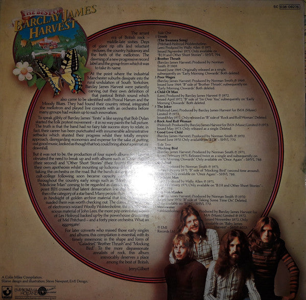 Barclay James Harvest : The Best Of Barclay James Harvest (LP, Comp)