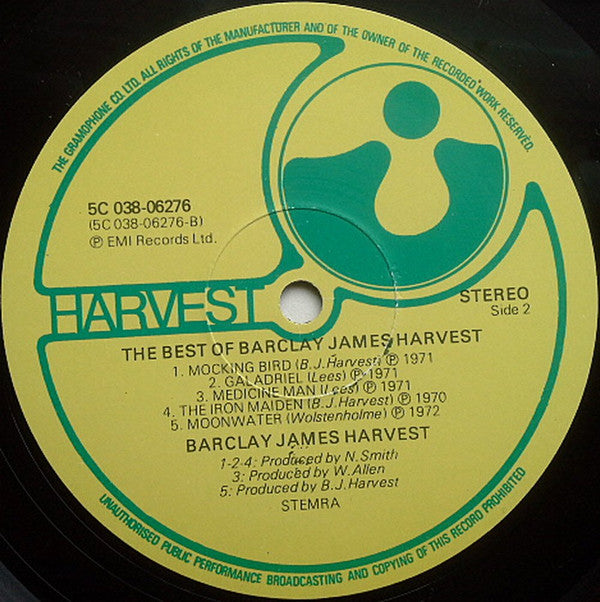 Barclay James Harvest : The Best Of Barclay James Harvest (LP, Comp)