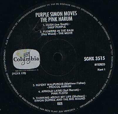 Various : Purple Simon Moves The Pink Harum (LP, Comp)