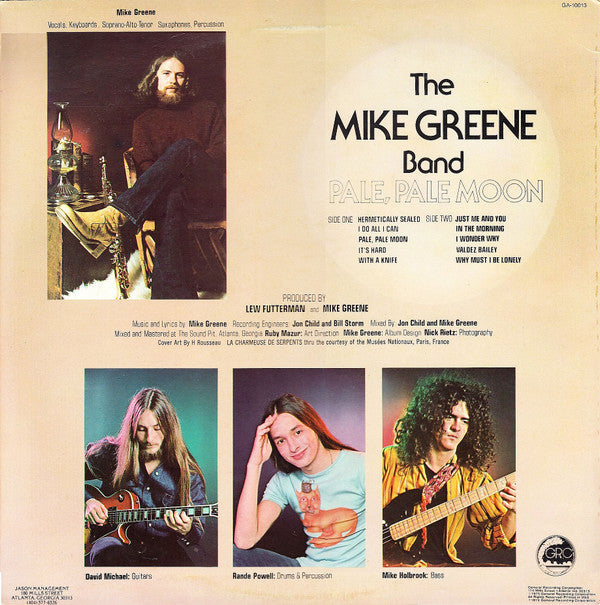 Mike Greene (3) : Pale, Pale Moon (LP, Album, Promo)