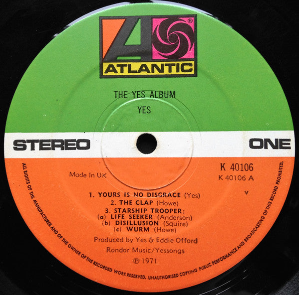 Yes : The Yes Album (LP,Album,Reissue)