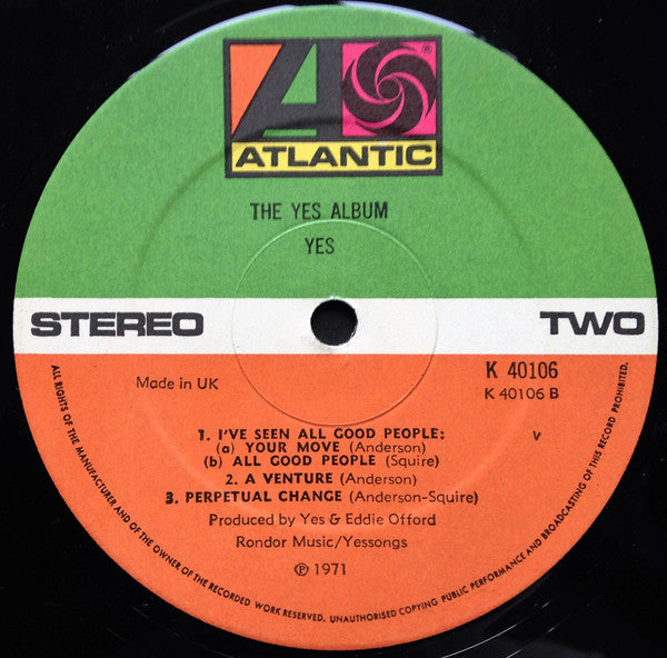 Yes : The Yes Album (LP,Album,Reissue)