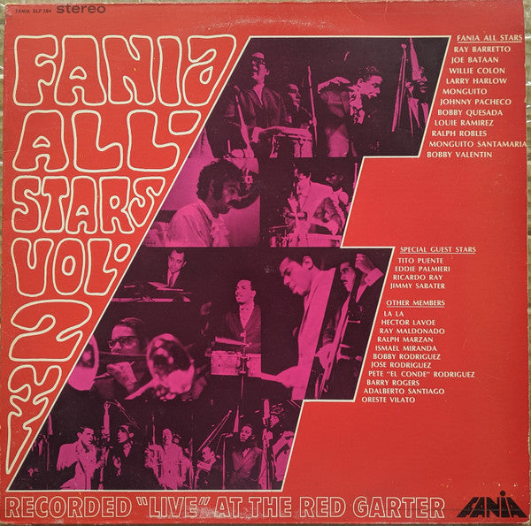 Fania All Stars : Vol.2 Recorded "Live" At The Red Garter (LP, Album)