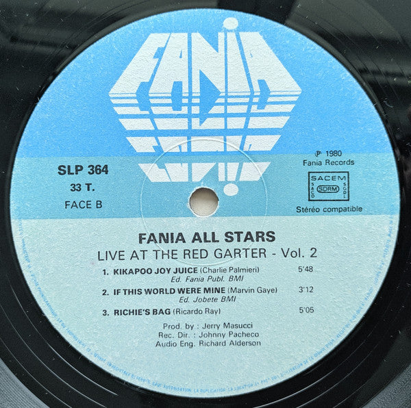 Fania All Stars : Vol.2 Recorded "Live" At The Red Garter (LP, Album)