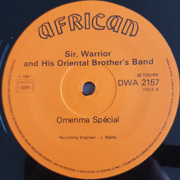 Warrior* And His Oriental Brothers Band* : Jide Nkegi (LP, Album)