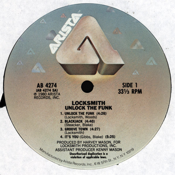 Locksmith : Unlock The Funk (LP, Album, San)