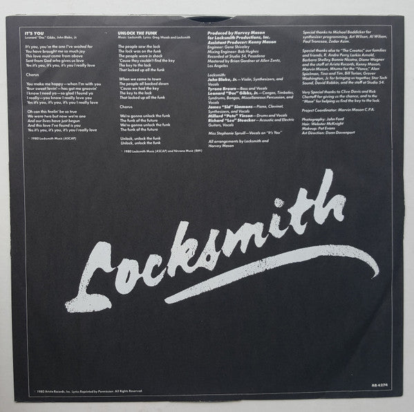 Locksmith : Unlock The Funk (LP, Album, San)