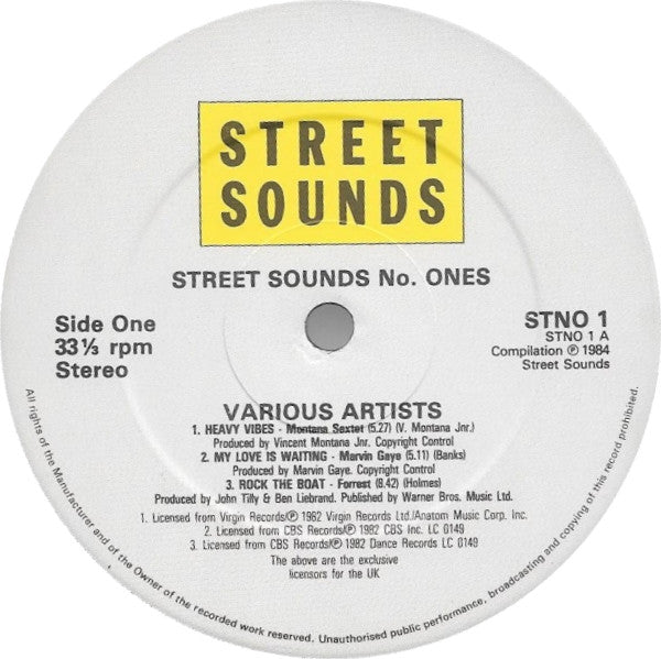 Various : Street Sounds № Ones (1983) (LP,Compilation)