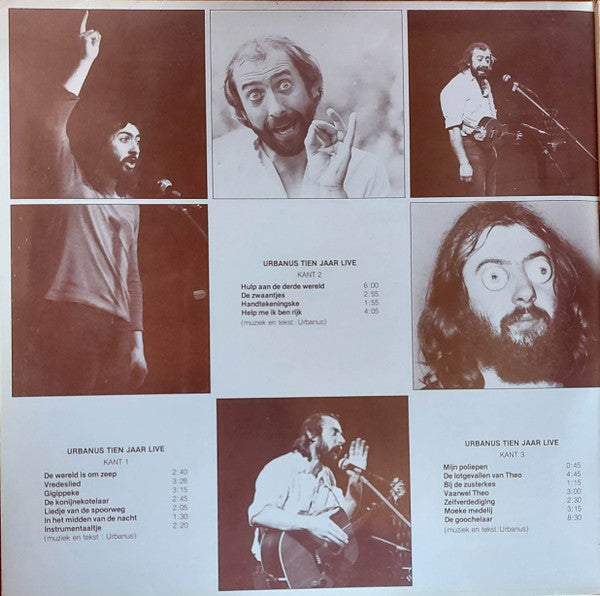 Urbanus : Tien Jaar Live (3xLP, Album, PRS)