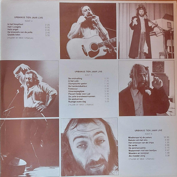 Urbanus : Tien Jaar Live (3xLP, Album, PRS)