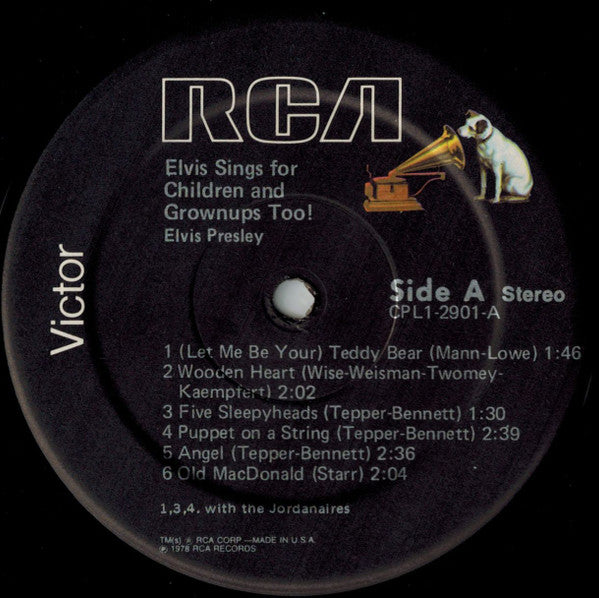 Elvis Presley : Elvis Sings For Children And Grownups Too! (LP, Comp)