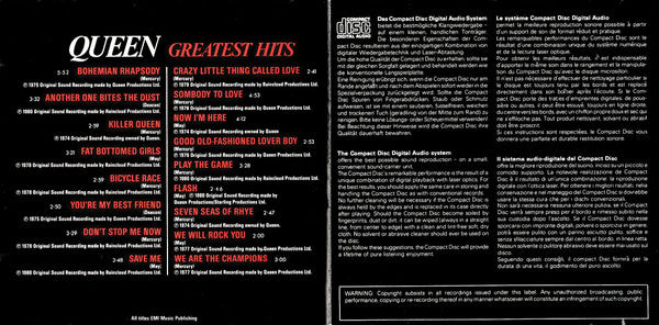 Queen : Greatest Hits (CD, Comp)