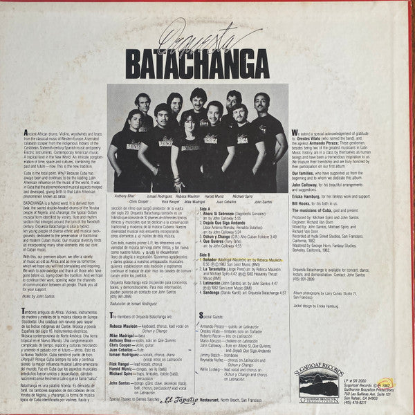 Orquesta Batachanga : La Nueva Tradicion (LP, Album)