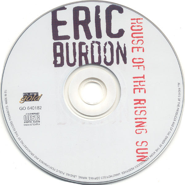 Eric Burdon : House Of The Rising Sun (CD, Album)
