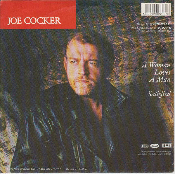 Joe Cocker : A Woman Loves A Man / Satisfied (7", Single)