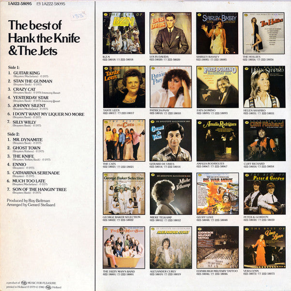 Hank The Knife And The Jets : The Best Of Hank The Knife & The Jets (LP, Comp)