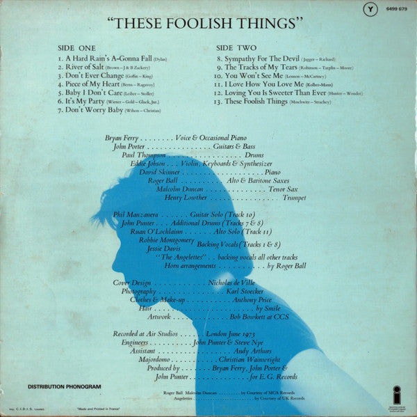 Bryan Ferry : These Foolish Things (LP, Album)