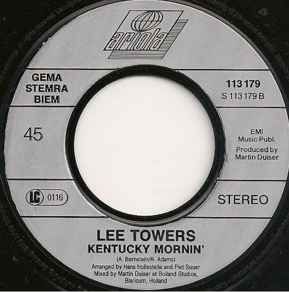 Lee Towers : Lady (7", Single)