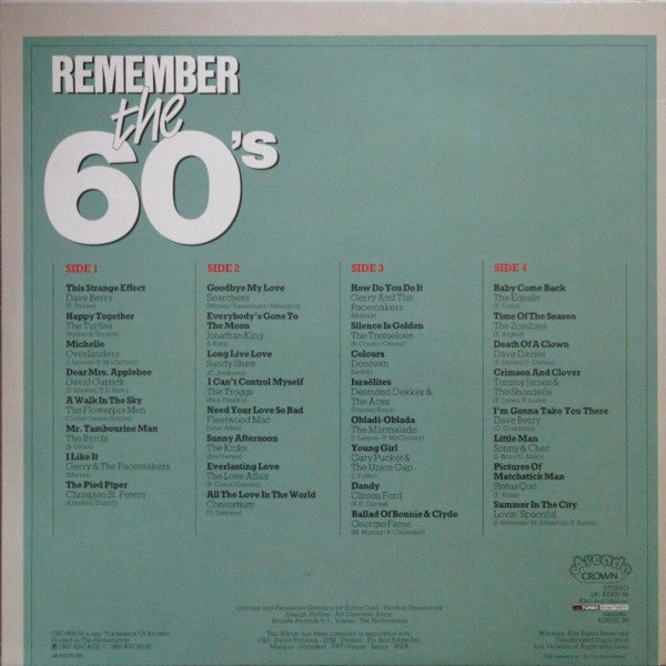 Various : Remember The 60's (Volume 1) (LP,Compilation)