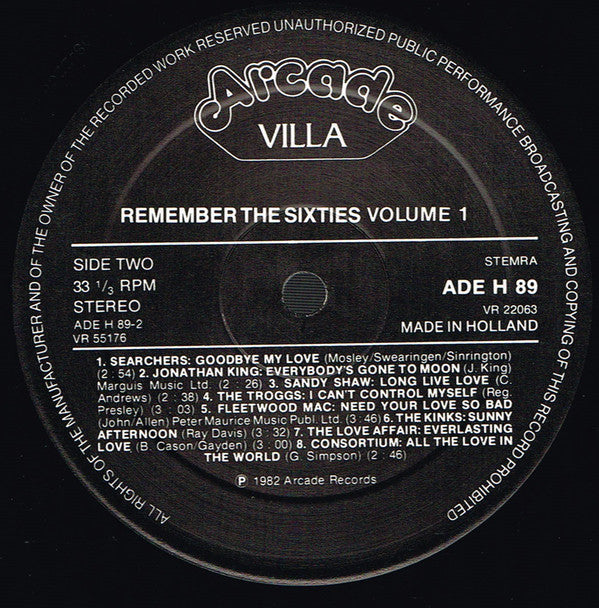 Various : Remember The 60's (Volume 1) (LP,Compilation)