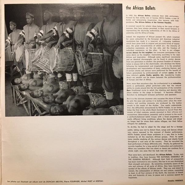 Ensemble National De La République De Guinée : Les Ballets Africains (LP, Gat)