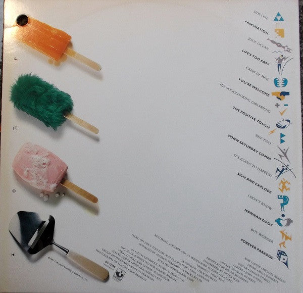 The Undertones : Positive Touch (LP, Album, Win)