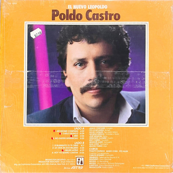 Poldo Castro : El Nuevo Poldo Castro "Salseando" (LP, Album)