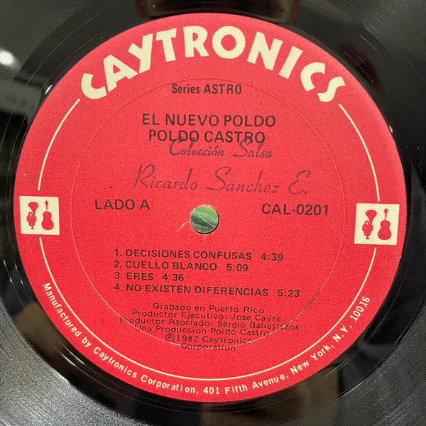 Poldo Castro : El Nuevo Poldo Castro "Salseando" (LP, Album)