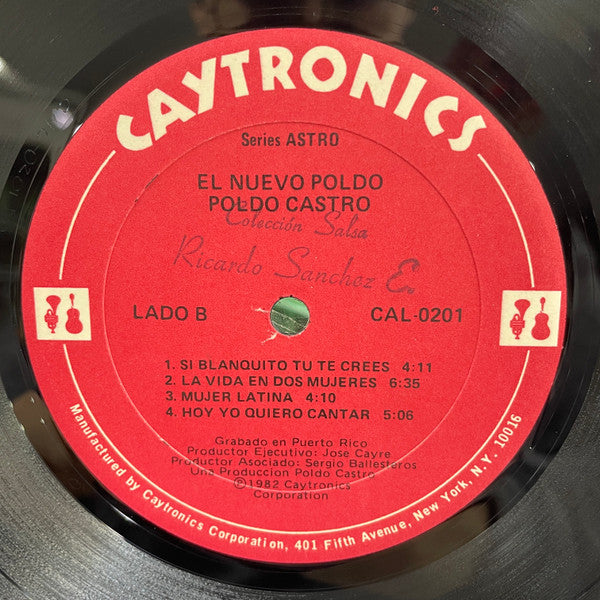 Poldo Castro : El Nuevo Poldo Castro "Salseando" (LP, Album)