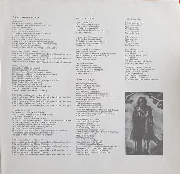 Ijahman Levi : Tell It To The Children (LP, Album)