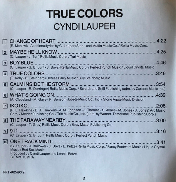 Cyndi Lauper - True Colors (CD, Album, RE) - De Platen Aap – Vinylwinkel in Brielle & online webshop voor muziekliefhebbers