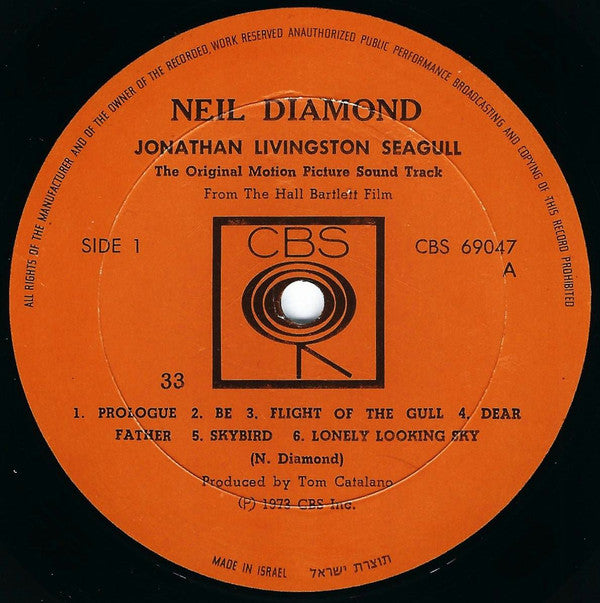 Neil Diamond : Jonathan Livingston Seagull (Original Motion Picture Sound Track) (LP, Album)