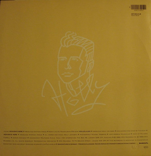 Holly Johnson : Heaven's Here (12")
