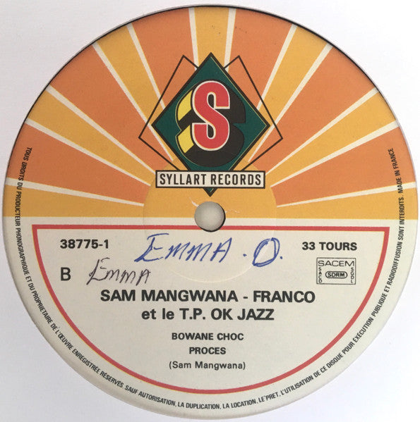 Sam Mangwana, Franco Et TP OK Jazz* : For Ever (LP)