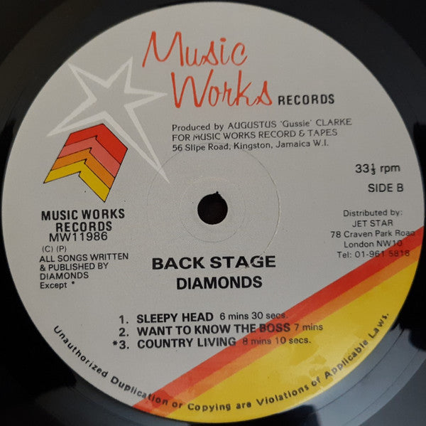The Mighty Diamonds : Backstage (LP)