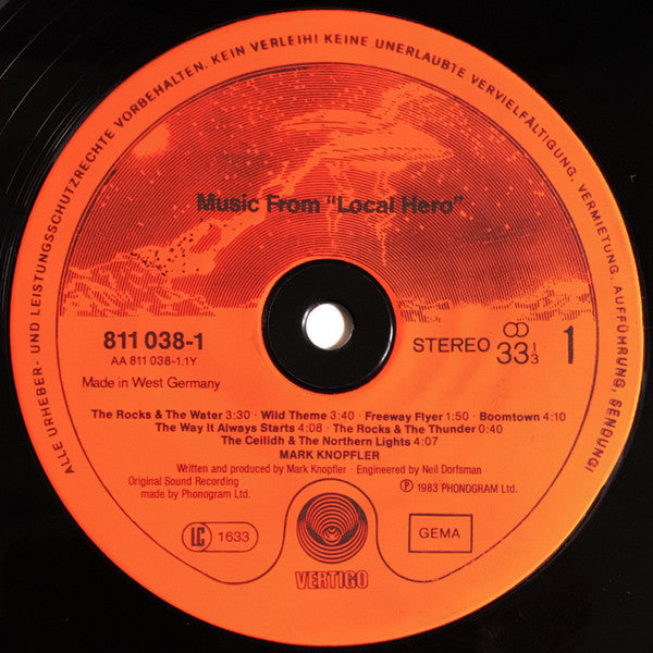 Mark Knopfler : Local Hero (LP,Album)