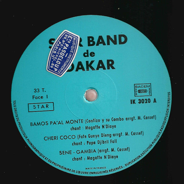 Star Band De Dakar : Star Band De Dakar Vol. 1 (LP, Album)