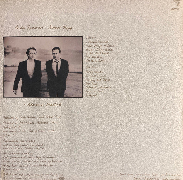 Andy Summers, Robert Fripp : I Advance Masked (LP, Album)