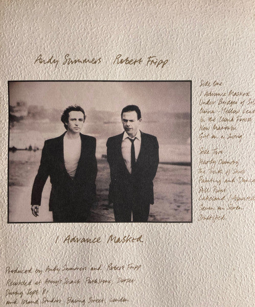 Andy Summers, Robert Fripp : I Advance Masked (LP, Album)